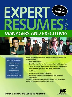 cover image of Expert Resumes for Managers and Executives